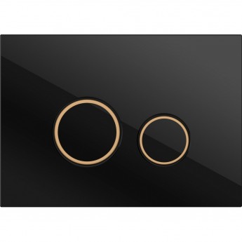 Кнопка CERSANIT TWINS для LINK PRO/VECTOR/LINK/HI-TEC пластик черный матовый с рамкой Кнопка CERSANIT TWINS для LINK PRO/VECTOR/LINK/HI-TEC пластик черный матовый с рамкой