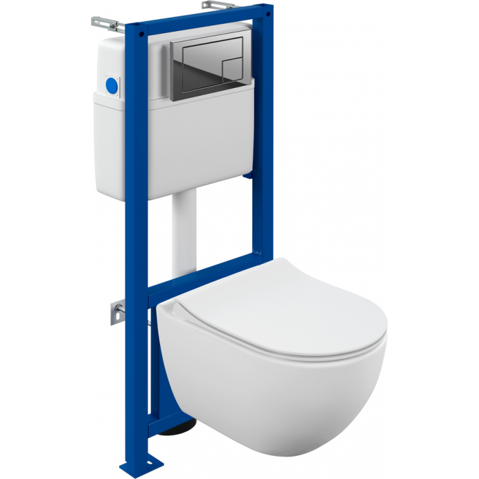 Комплект CERSANIT BRASKO SMART CO DPL EO slim + LINK PRO + CORNER пластик хром глянцевый 68295