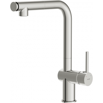 Смеситель CERSANIT для кухни FLAVIS однорычажный с выдвижным изливом два режима, хром
